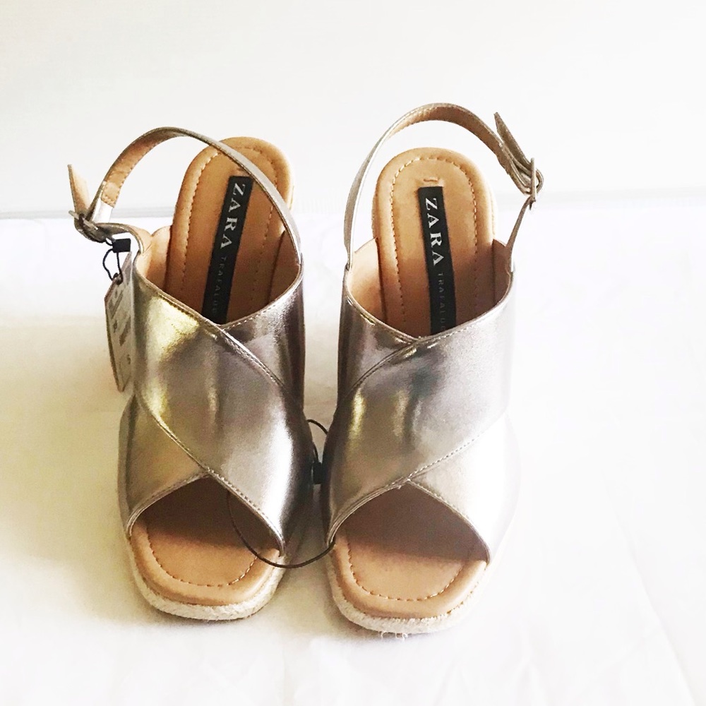 Zara silver wedges - Picture 7 of 9